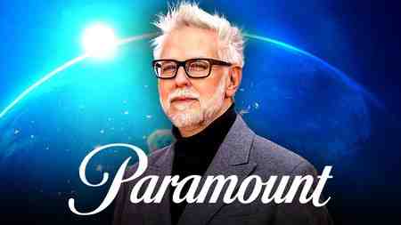 James Gunn with paramount logo.