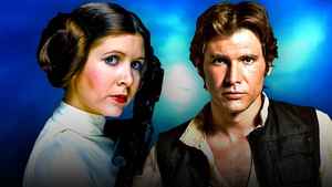 Live-action Leia Organa and Han Solo.