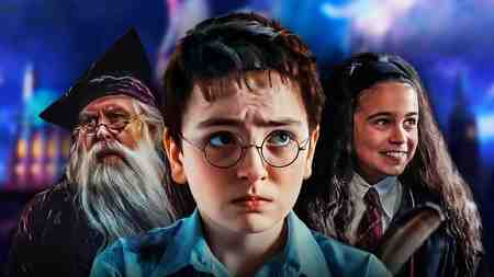 HBO's Harry Potter Dumbledore, Harry and Hermione.