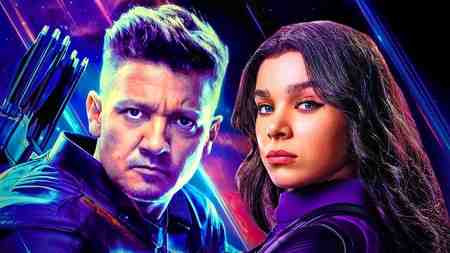 Hawkeye Jeremy Renner and Hailee Steinfeld