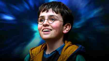 Dominic McLaughlin as Harry Potter in 'Harry Potter and the Philosopher's Stone.'