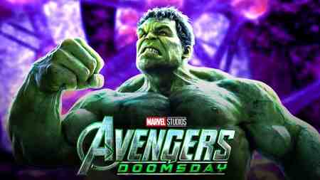 Mark Ruffalo's Hulk alongside Avengers: Doomsday's logo.