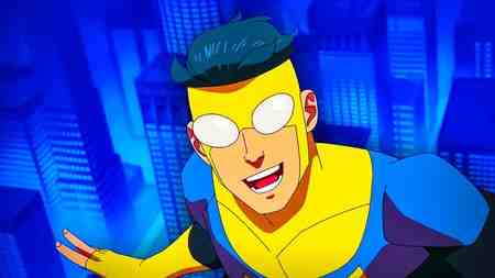 Invincible Mark Grayson smiling in costume