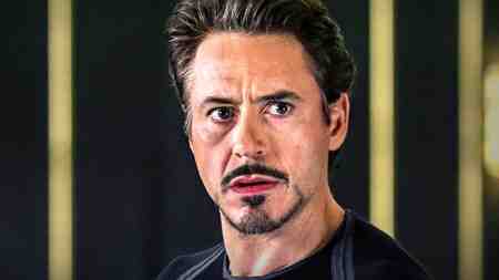 Robert Downey Jr as Iron Man's Tony Stark