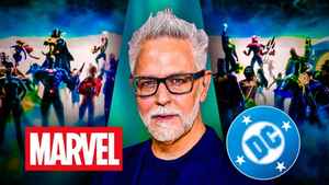 James Gunn Marvel and DC logos