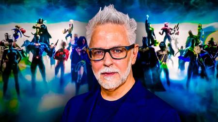 James Gunn, Justice League heroes in background
