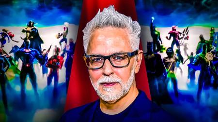 James Gunn, Justice League superheroes in background