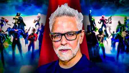 James Gunn, Justice League superheroes in background