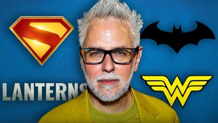 James Gunn, Superman Logo, Lanterns Logo, Batman Logo, Wonder Woman logo.