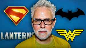 James Gunn, Superman Logo, Lanterns Logo, Batman Logo, Wonder Woman logo.