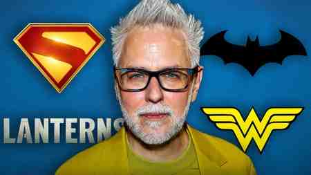 James Gunn, Superman Logo, Lanterns Logo, Batman Logo, Wonder Woman logo.