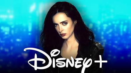 Kristen Ritter as Jessica Jones, Disney+ logo