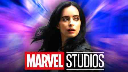 Jessica Jones along side Marvel Studios' logo.