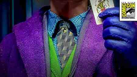 Close up of Joker's costume