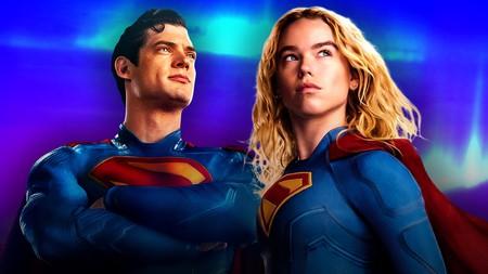 David Corenswet as Superman alongside Milly Alcock's Supergirl.