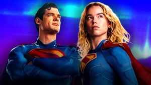 David Corenswet as Superman alongside Milly Alcock's Supergirl.