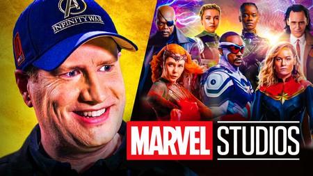 Kevin Feige, MCU characters, Marvel Studios logo.