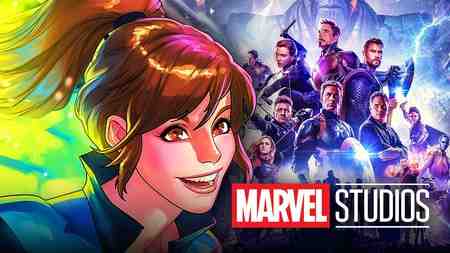 Kitty Pride and MCU Avengers, Marvel Studios logo