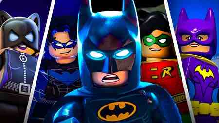 LEGO Batman Catwoman, Nightwing, Batman, Robin, Batgirl