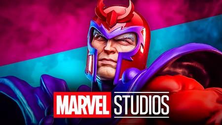 Magneto in helmet, Marvel Studios logo