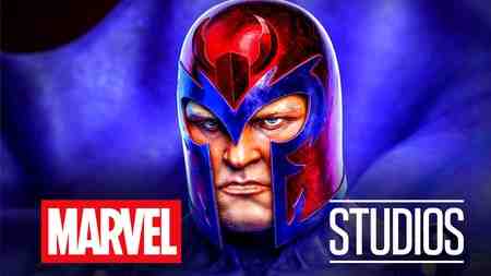 Magneto with helmet art, Marvel Studios logo