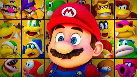 Super Mario Galaxy movie character concept roster