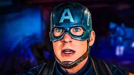 Captain America face in the mcu