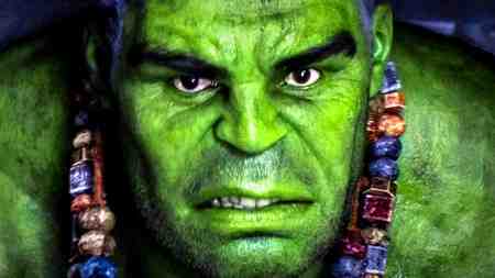Hulk's face
