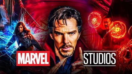 America Chavez, Benedict Cumberbatch as Doctor Strange, Wong, Marvel Studios logo