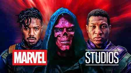 Killmonger, Red Skull, Kang; Marvel Studios Logo.