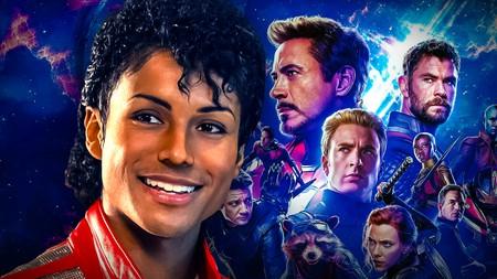 Michael Jackson in 2026's Michael movie, Avengers: endgame poster