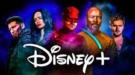 Marvel Netflix heroes, Disney Plus logo