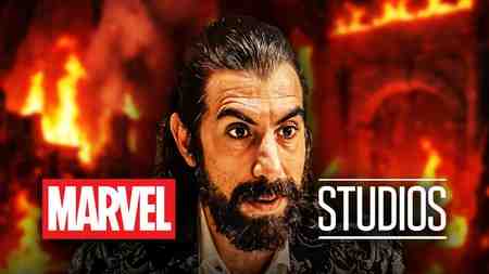Sasha Baron Cohen as Mephisto; Marvel Studios logo.