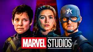 Evangeline Lily's Wasp, Florence Pugh's Yelena, Wyatt Russell's Captain America, Marvel Studios logo