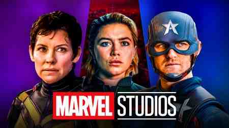 Evangeline Lily's Wasp, Florence Pugh's Yelena, Wyatt Russell's Captain America, Marvel Studios logo