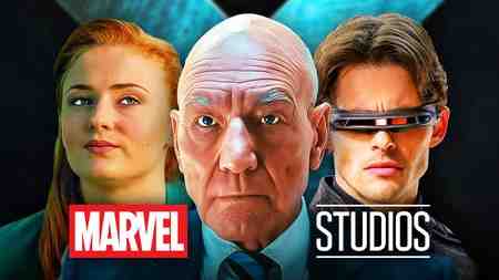 X-Men Professor X, Jean Grey, Cyclops; Marvel Studios logo