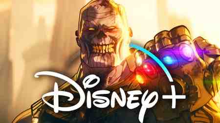 Marvel Zombies Thanos With Disney Plus Logo
