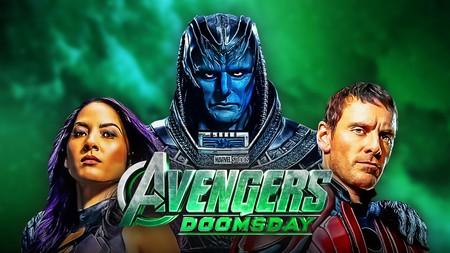 Psylocke, Apocalypse, Magneto Avengers Doomsday Logo