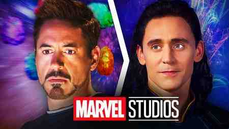 MCU Tony Stark, Loki, Marvel Studios logo