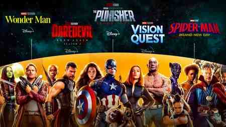 MCU major stars and movies & TV shows