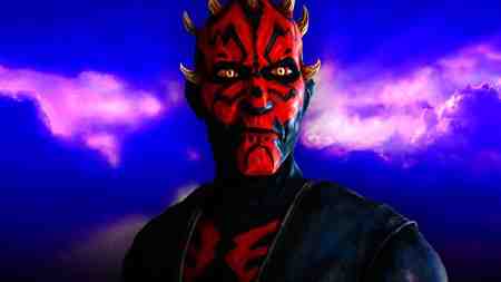 Darth Maul in Maul - Shadow Lord with purple background.