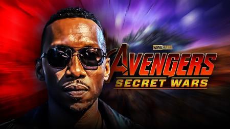 Blade next to the Avengers: Secret Wars logo.