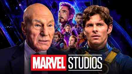 Patrick Stewart, James Marsden, Marvel Studios logo