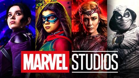 Kate Bishop, Ms. Marvel, Scarlet Witch, Moon Knight, Marvel Studios logo