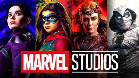 Kate Bishop, Ms. Marvel, Scarlet Witch, Moon Knight, Marvel Studios logo