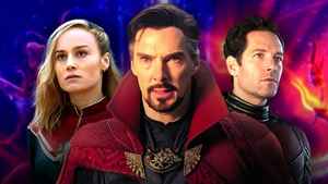 Brie Larson as Captain Marvel, Benedict Cumberbatch as Doctor Strange, Paul Rudd as Ant-Man