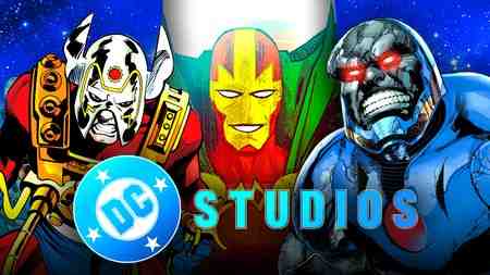 Orion, Mister Miracle, DC Studios logo, Darkseid