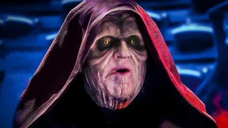 Palpatine in Star Wars in Galactic Senate room