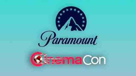 Paramount logo, CinemaCon logo.