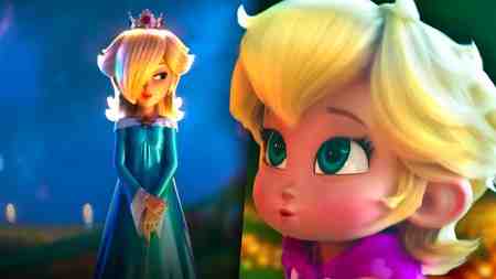 Mario Galaxy Movie Rosalina and Baby Peach